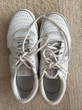 Nike Kids White and Light Gray Low-Top Sneakers